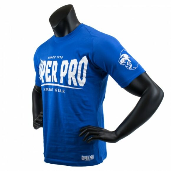 Super Pro T shirt S.P. Logo Blauw Wit 3