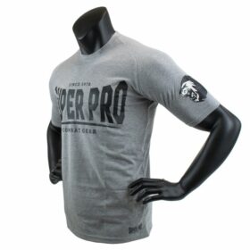 Super Pro T shirt S.P. Logo Grijs Zwart 3