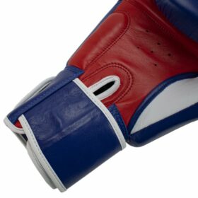 Super Pro Combat Gear Challenger Lederen KickBokshandschoenen Blauw Rood Wit 5