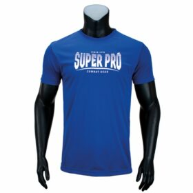 Super Pro T shirt DryFit T Shirt Stripes Blauw Wit 2