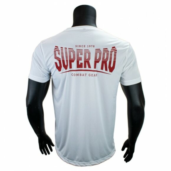 Super Pro T shirt DryFit T Shirt Stripes Wit Rood 4
