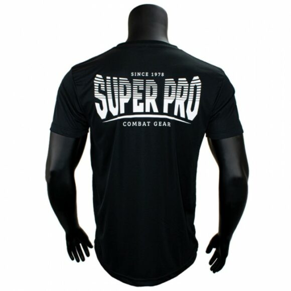Super Pro T shirt DryFit T Shirt Stripes Zwart Wit 4