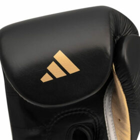Adidas Speed 500 Professional KickBokshandschoenen Zwart Goud 8 1