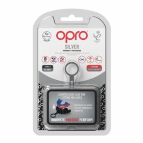 OPRO Gebitsbeschermer Silver Edition V2 Rood Blauw Junior 2