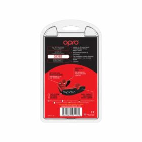 OPRO Gebitsbeschermer Silver Edition V2 Zwart Rood Junior 3