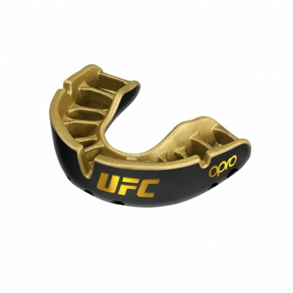 Zwart goud boksbitje van UFC OPRO.