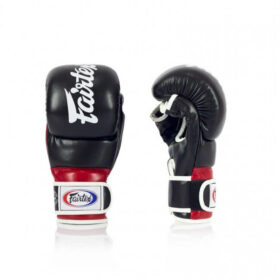 Fairtex MMA Sparringshandschoenen Zwart Rood 2 1