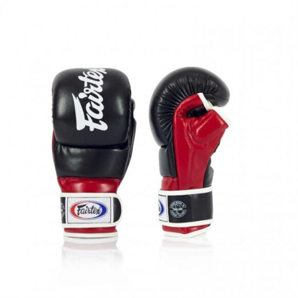 Fairtex MMA Sparringshandschoenen Zwart Rood 3 1