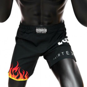 Zwarte MMA broek van Fairtex voor volwassenen.