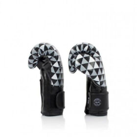 Fairtex Microfiber KickBokshandschoenen Improved Fit Prism Zwart Wit 5 1