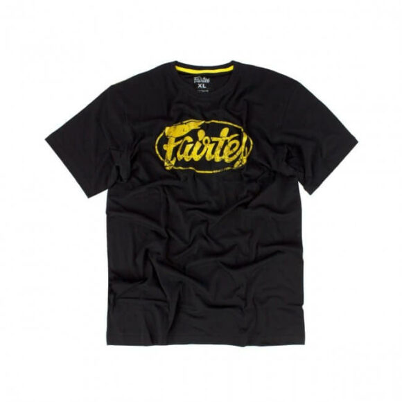Zwart goud t-shirt van Fairtex.