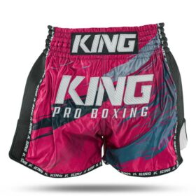 Zwart roze kickboksbroekje van King.