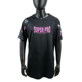 Super Pro Kids T shirt Bear Zwart Roze 2