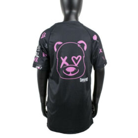Super Pro Kids T shirt Bear Zwart Roze 4