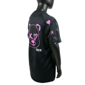 Super Pro Kids T shirt Bear Zwart Roze 5