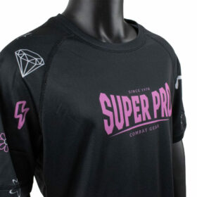 Super Pro Kids T shirt Bear Zwart Roze 8