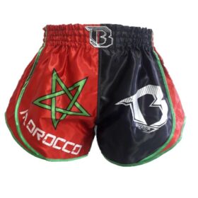 Zwart kickboksbroekje Marokko van Booster.