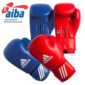 Adidas AIBA bokshandschoenen blauw