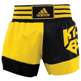 Adidas Kickboksshort SKB02 Zwart/Shock Yellow
