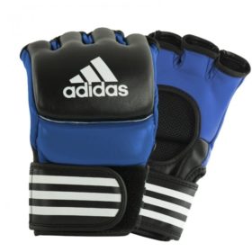 Adidas ultimate MMA handschoenen zwart/blauw