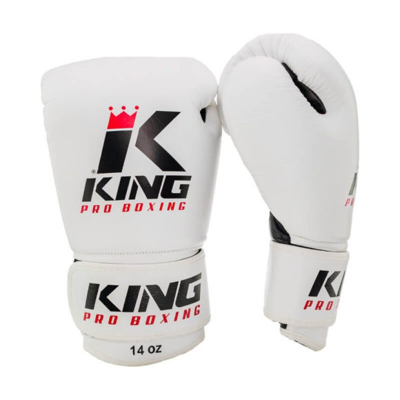 King (kick)bokshandschoenen Pro Boxing Wit/Zwart